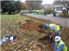 Crews Laying Service Line and Waterline