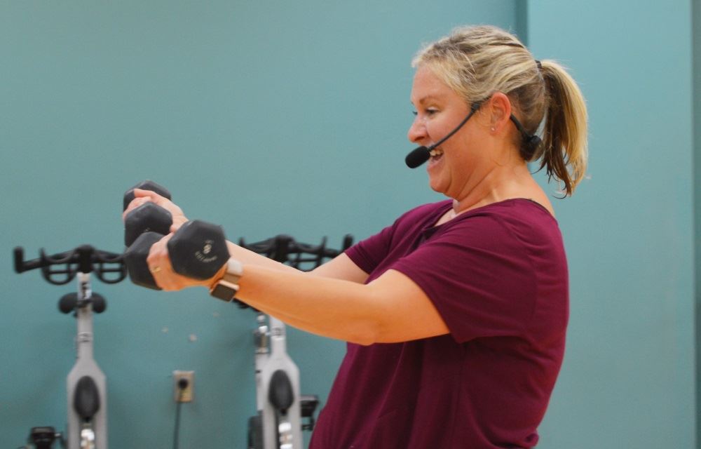 Fitness class at the Cane Creek Recreation Center
