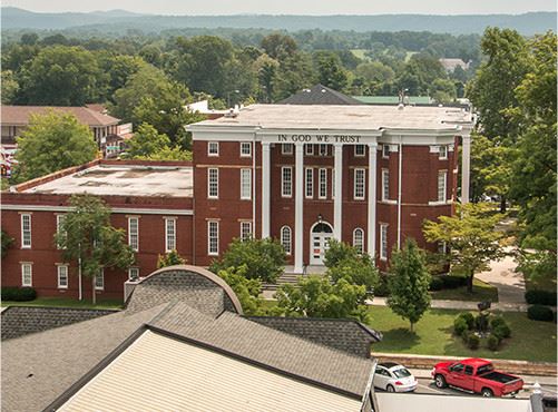 putnam courthouse from frontier building