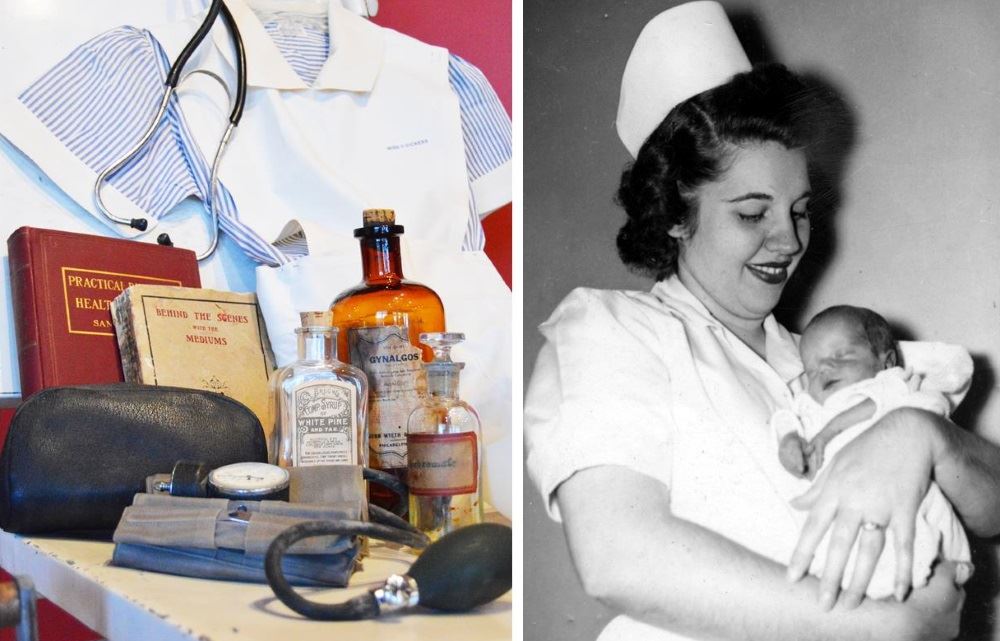 Nursing exhibit at Cookeville History Museum