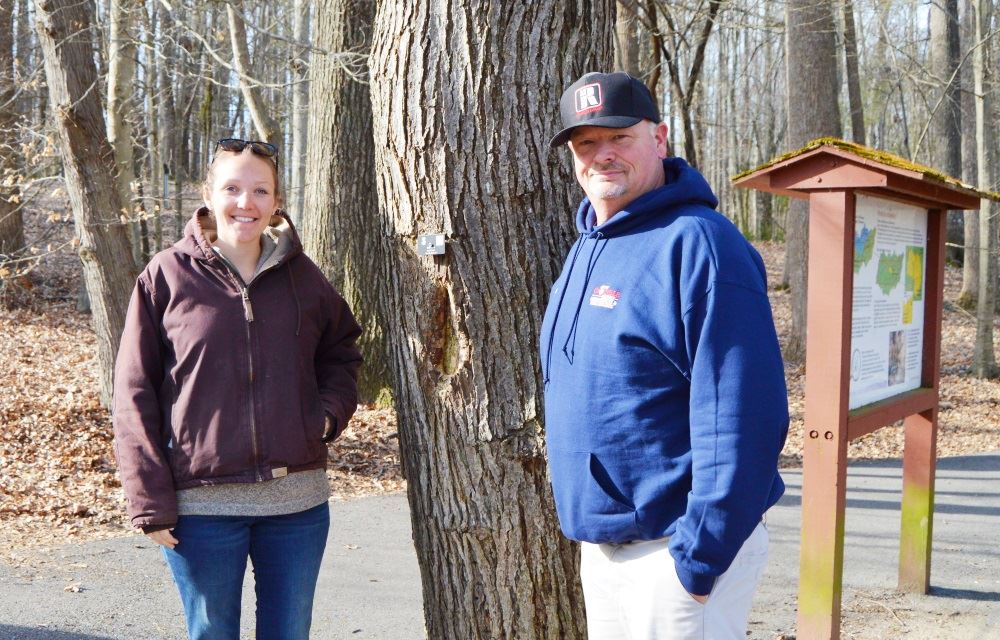 City staff show the arboretum at Cane Creek Park.