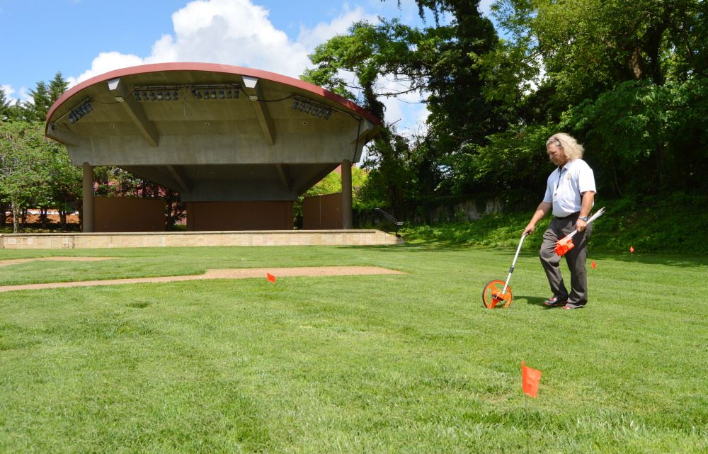 After Dark Movies in the Park preparation
