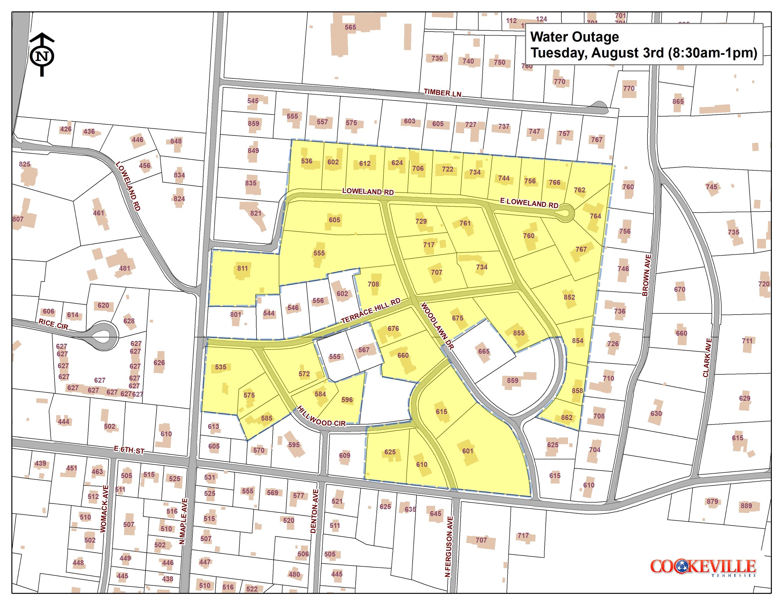 Water Outage (Aug 3rd)