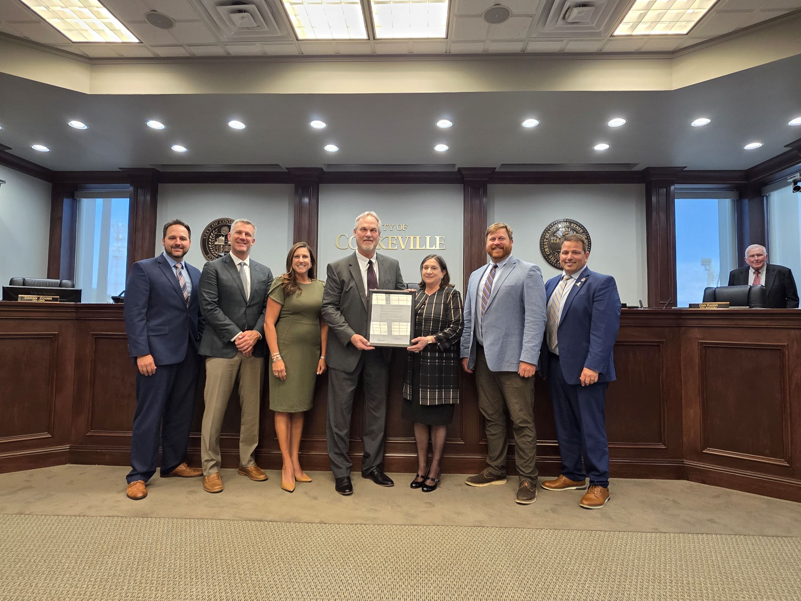 Brenda Imel Stands with Cookeville City Council in the Council Chambers