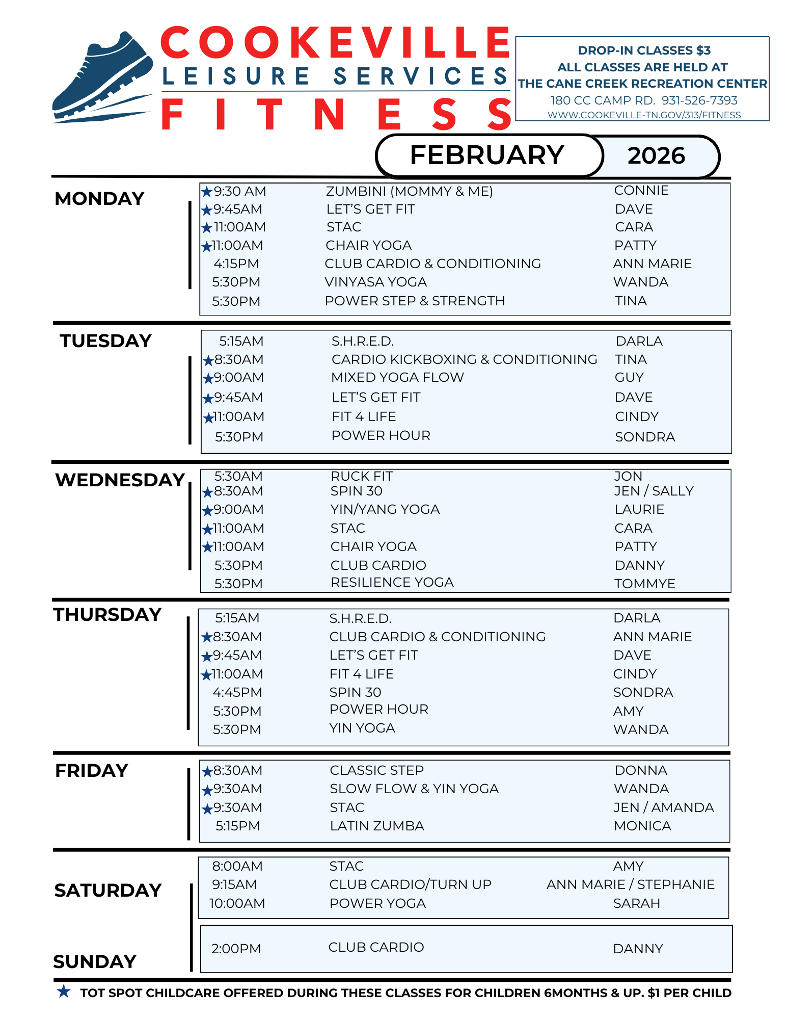 02 Feb. Fitness 2026